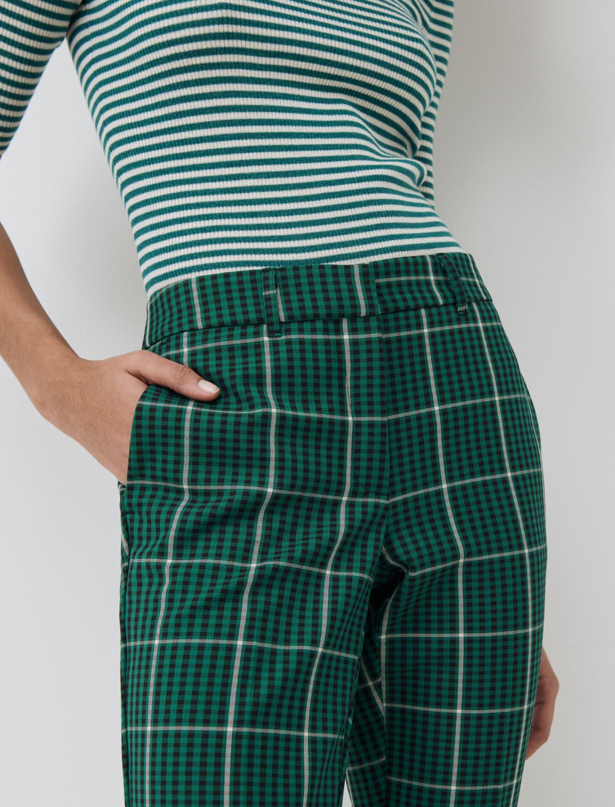 Chinos, green | Marella Chinos - Green - Marella - 4