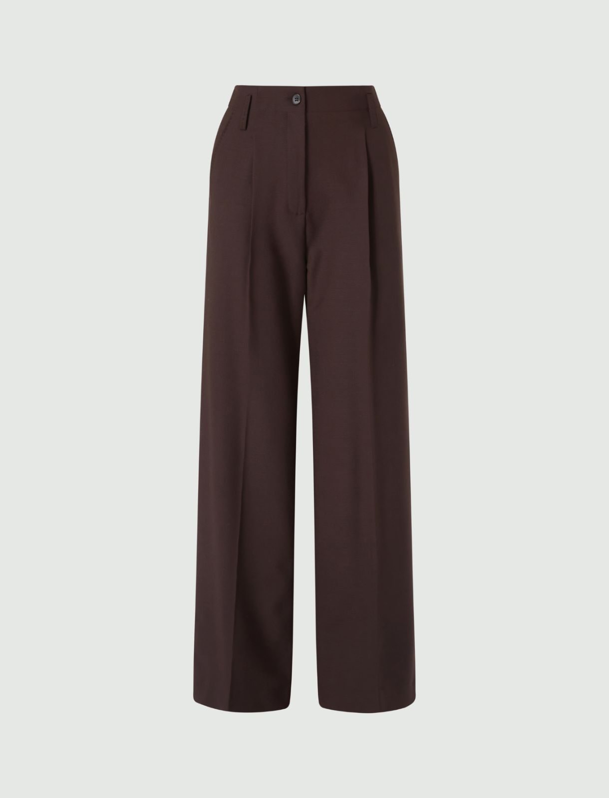 Wide trousers - Brown - Marella