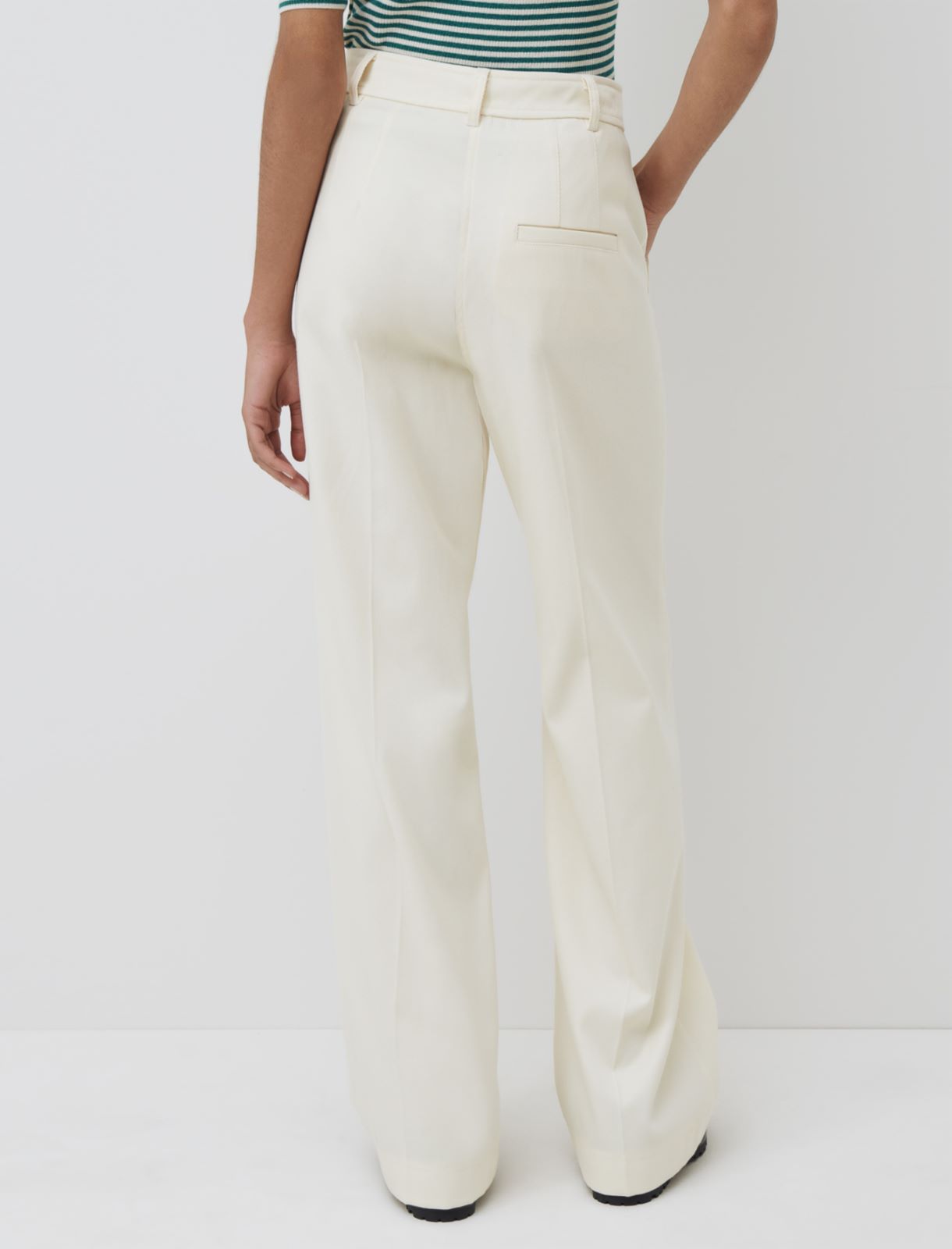Straight trousers, cream - Marella
