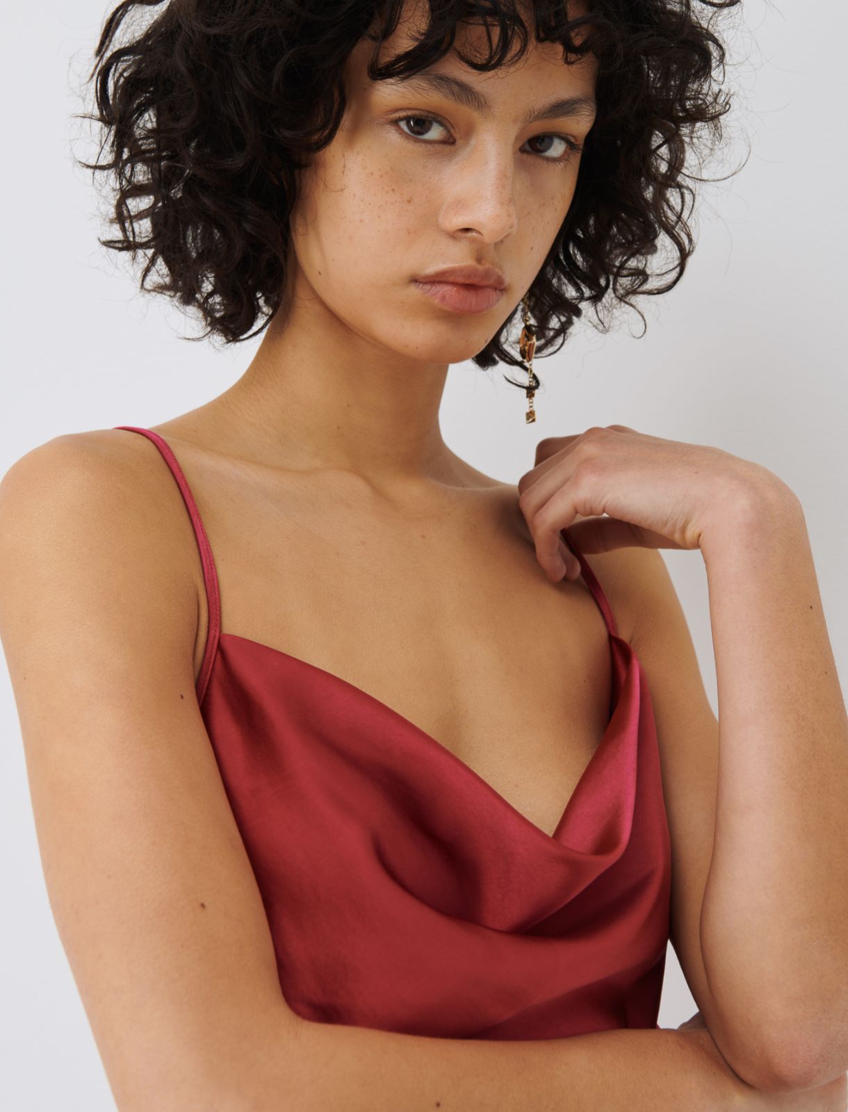 Camisole top, cherry | Marella Camisole top - Cherry - Marina Rinaldi - 4