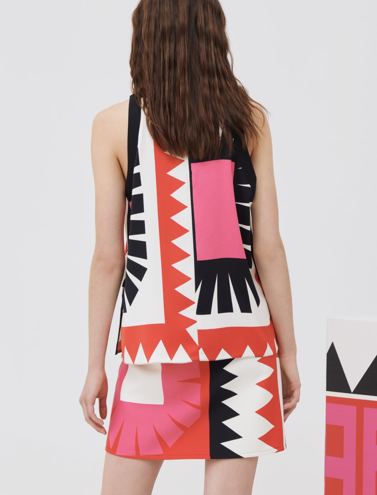 Patterned top, fuchsia - Marella