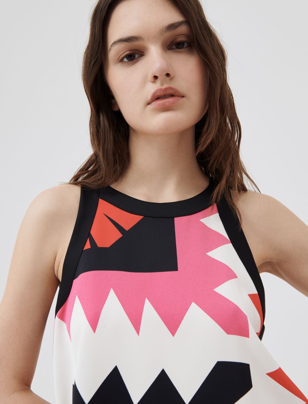 Patterned top, fuchsia - Marella