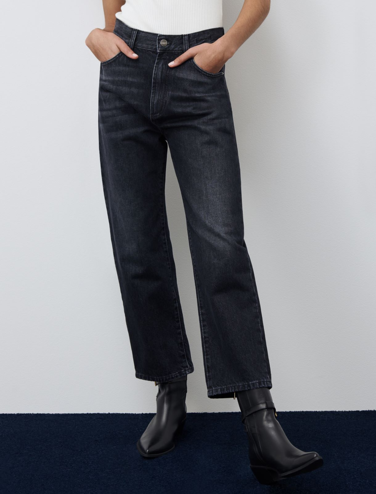 Mom-fit jeans - Black - Marella - 2