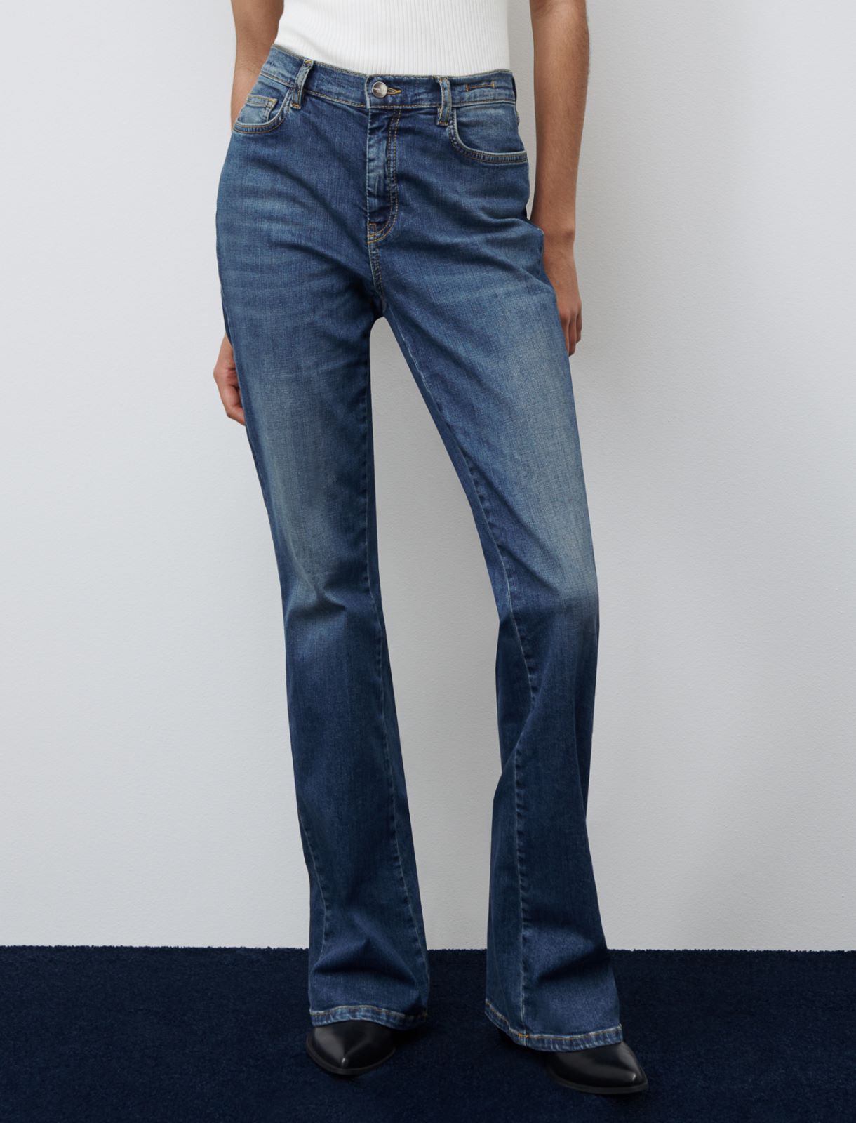 Jean bootcut - Bleu jeans - Marella - 2