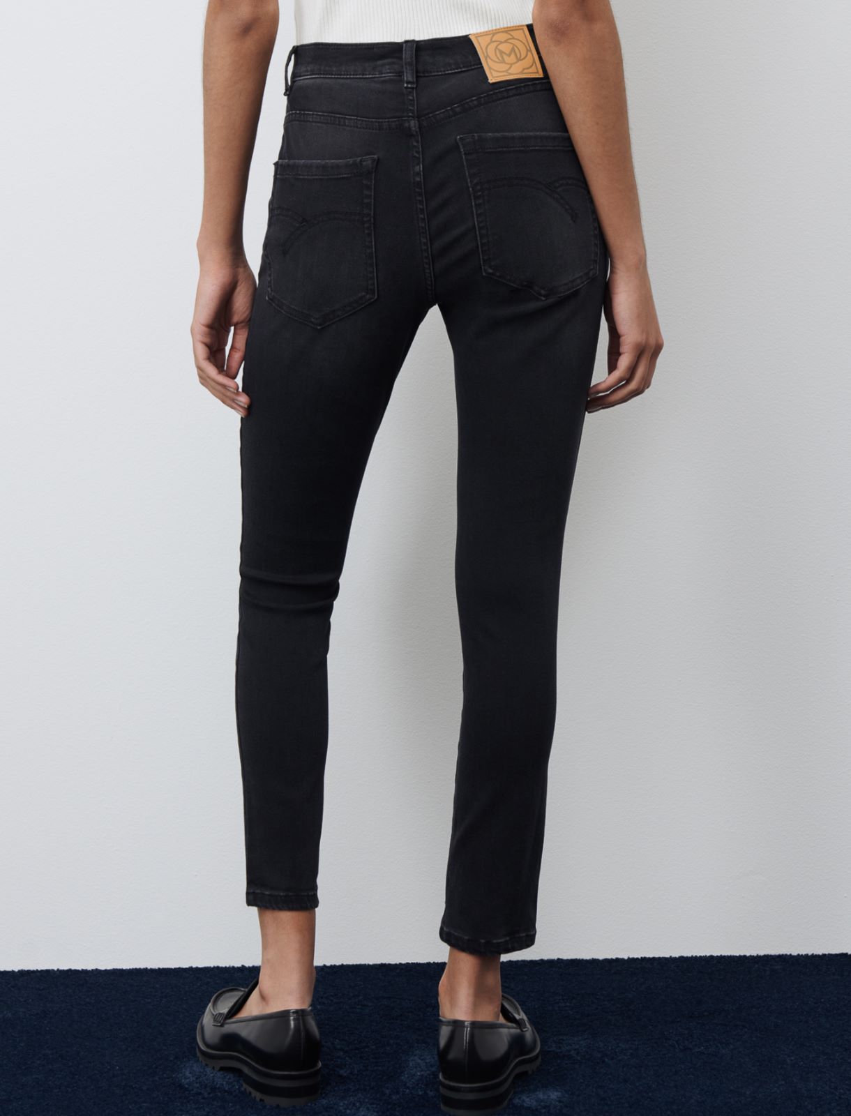 Skinny-fit jeans, black - Marella