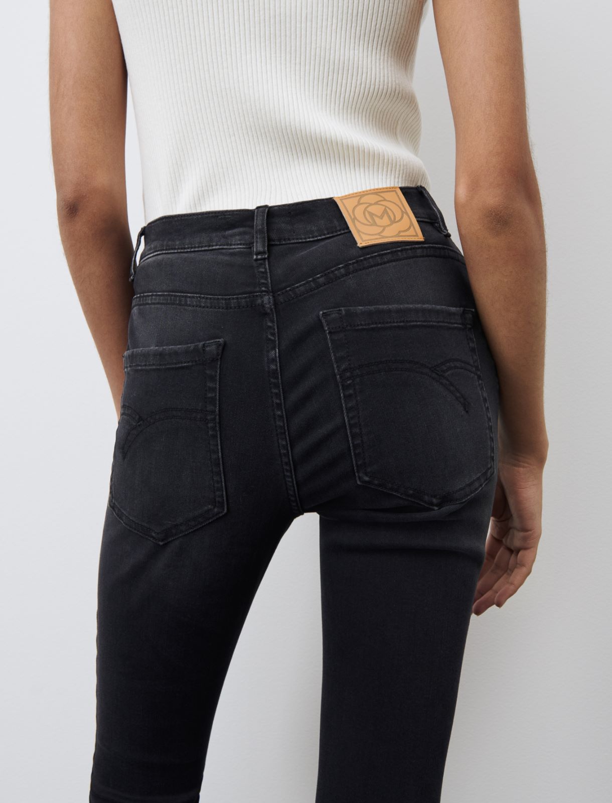 Skinny-fit jeans, black - Marella