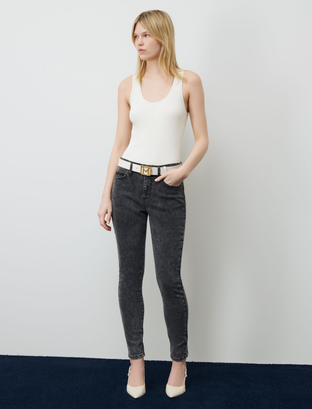 Skinny-fit jeans - Black - Marella - 3