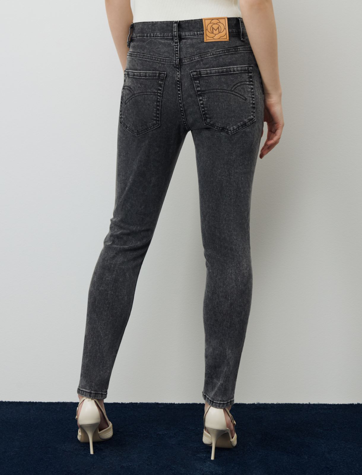 Jean skinny, noir | Marella Jean skinny - Noir - Marella - 4