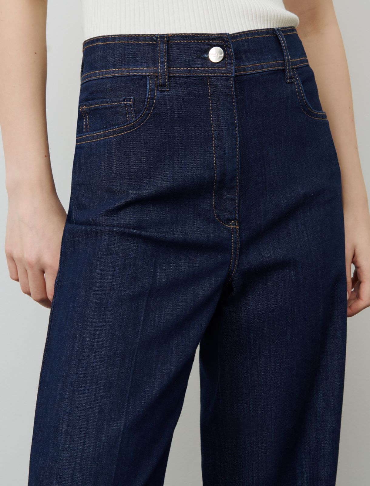Wide-leg jeans, blue jeans - Marella