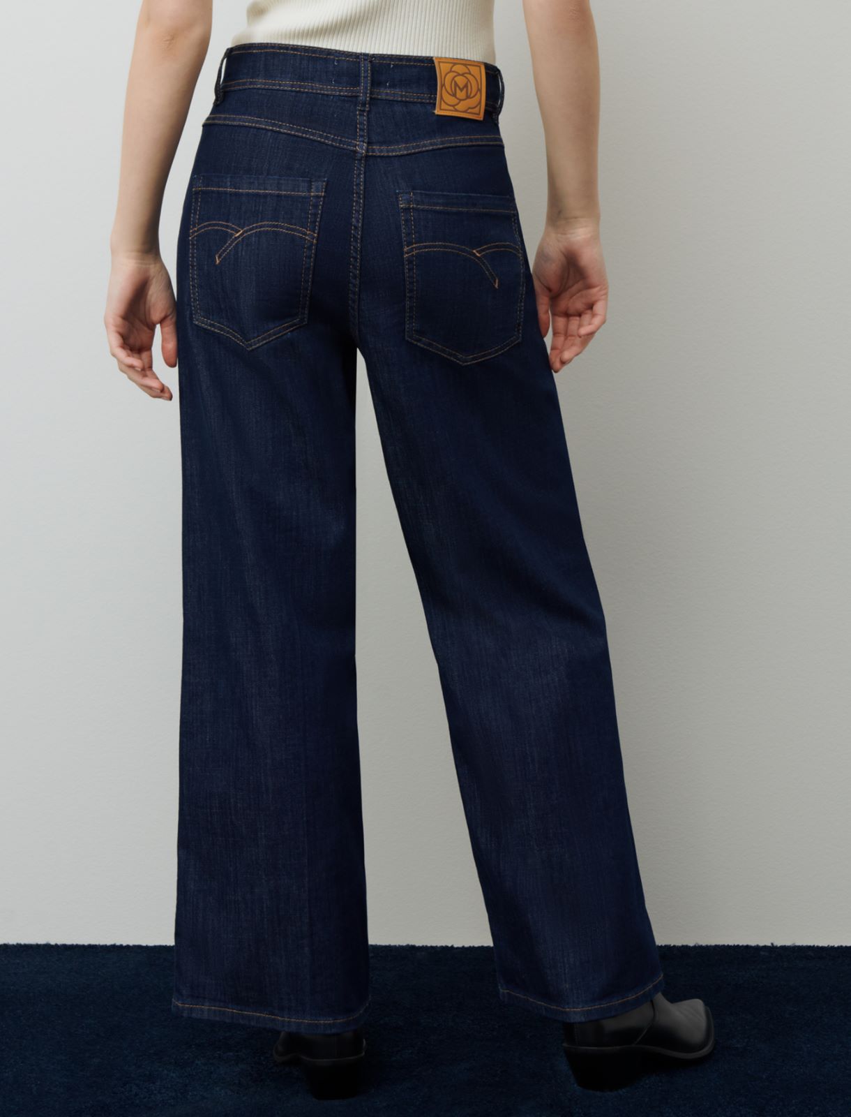 Wide-leg jeans, blue jeans - Marella