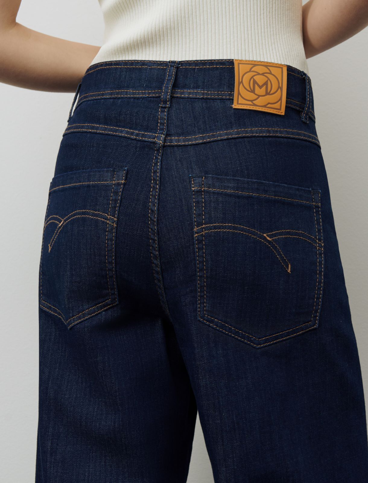 Wide-leg jeans, blue jeans - Marella