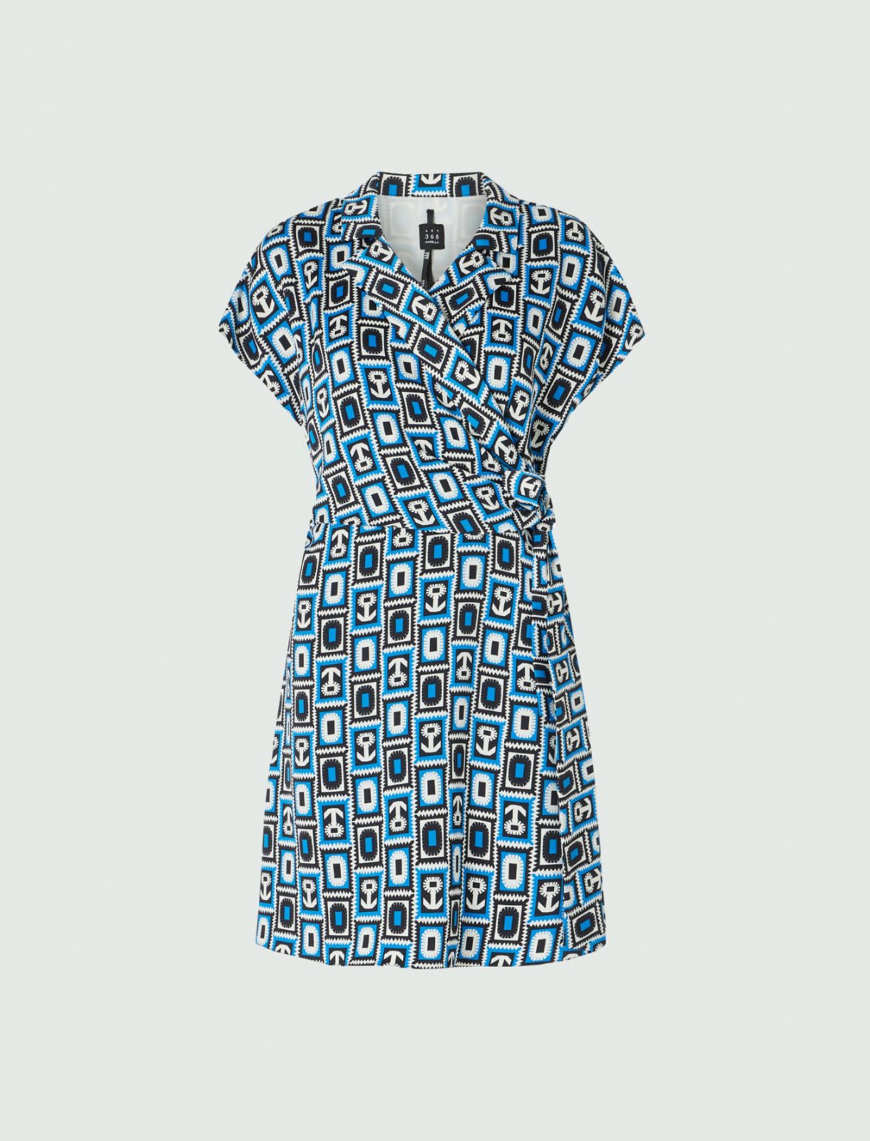 Wrap dress - Cornflower blue - Marina Rinaldi