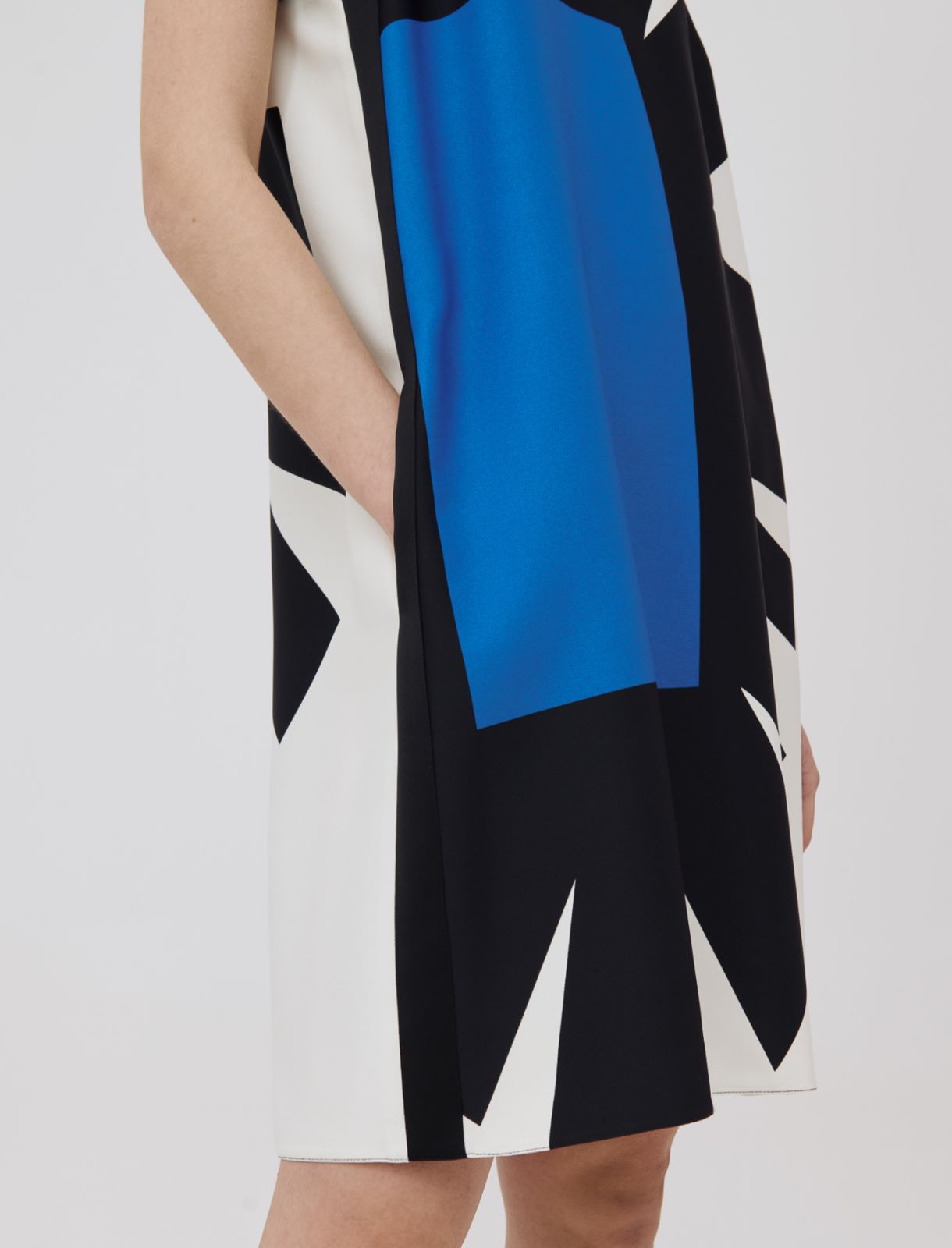 Patterned dress - Cornflower blue - Marina Rinaldi - 5