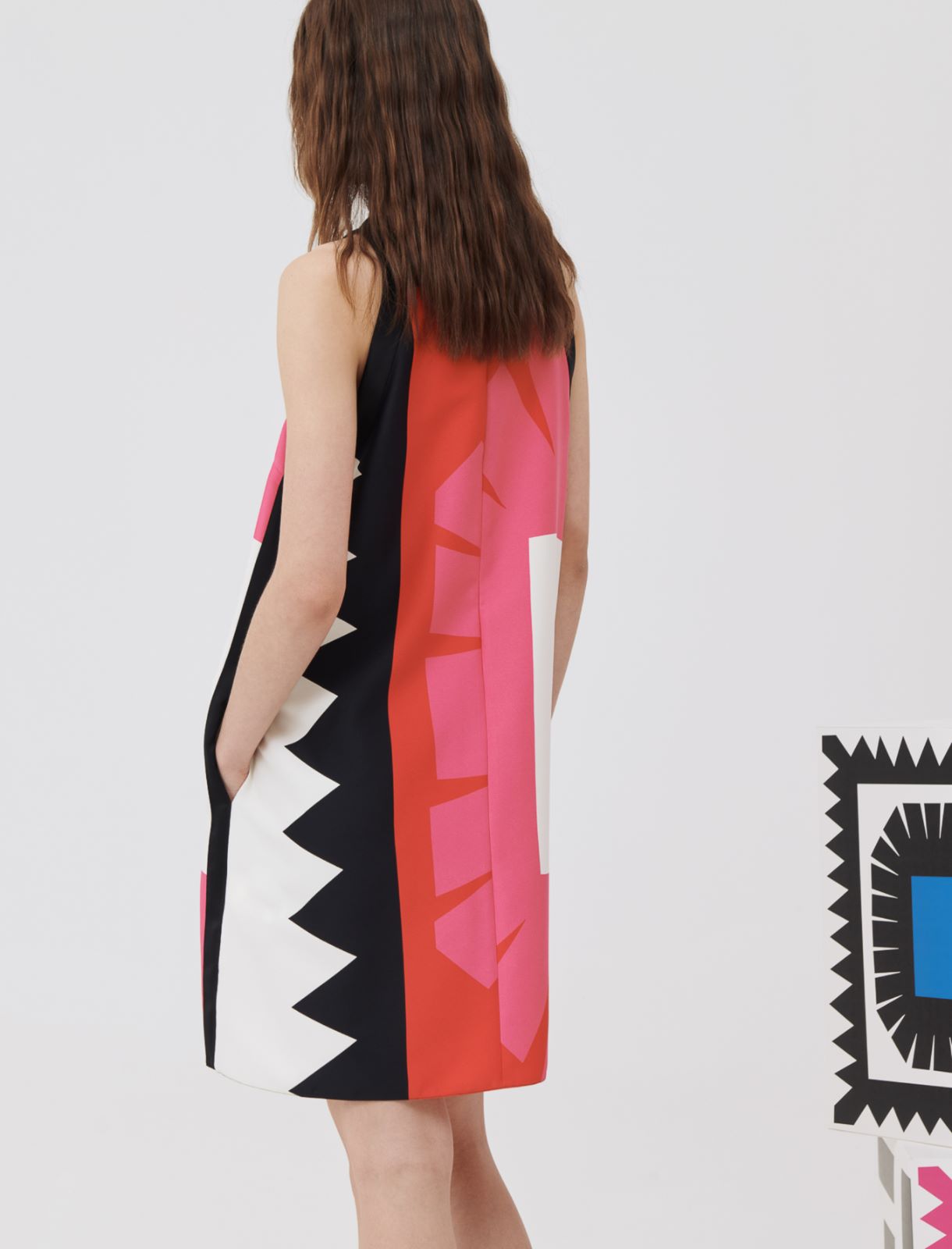 Patterned dress - Fuchsia - Marina Rinaldi - 3