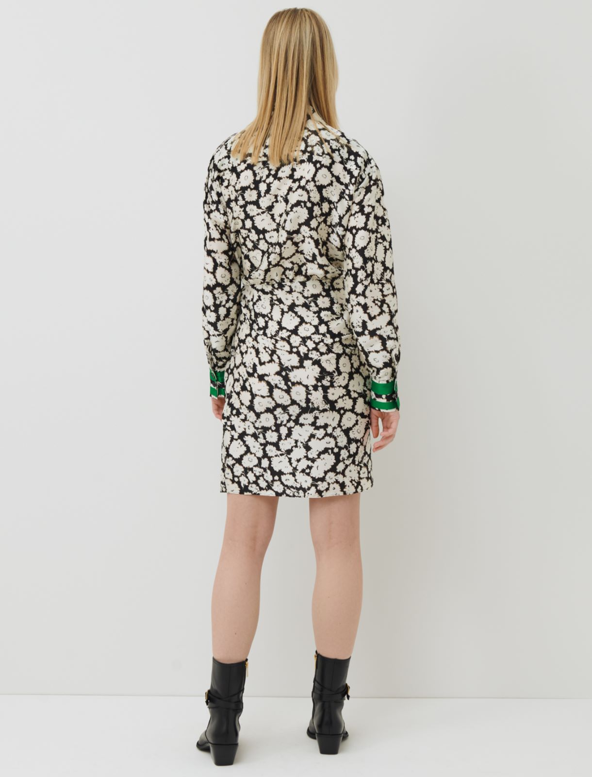 Patterned dress, black - Marella