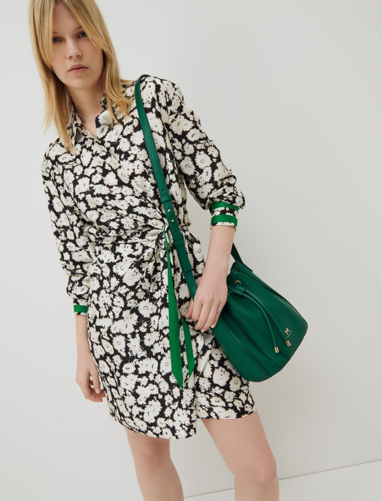 Patterned dress, black - Marella