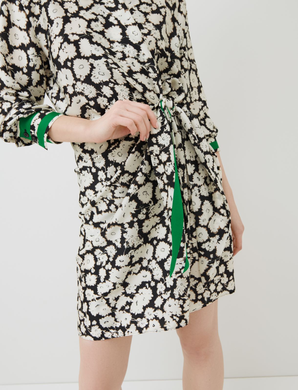 Patterned dress, black - Marella