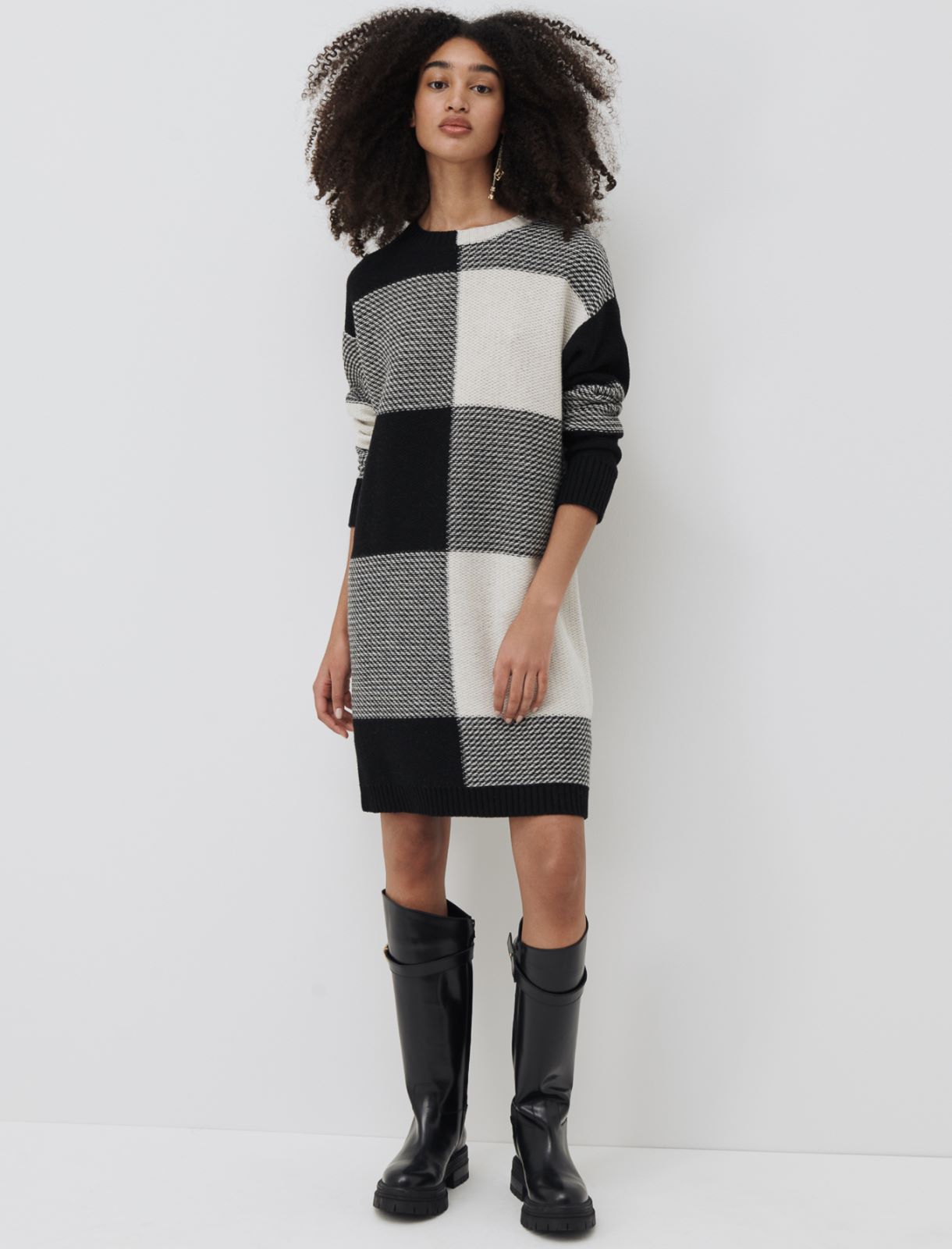 Knit dress, black | Marella