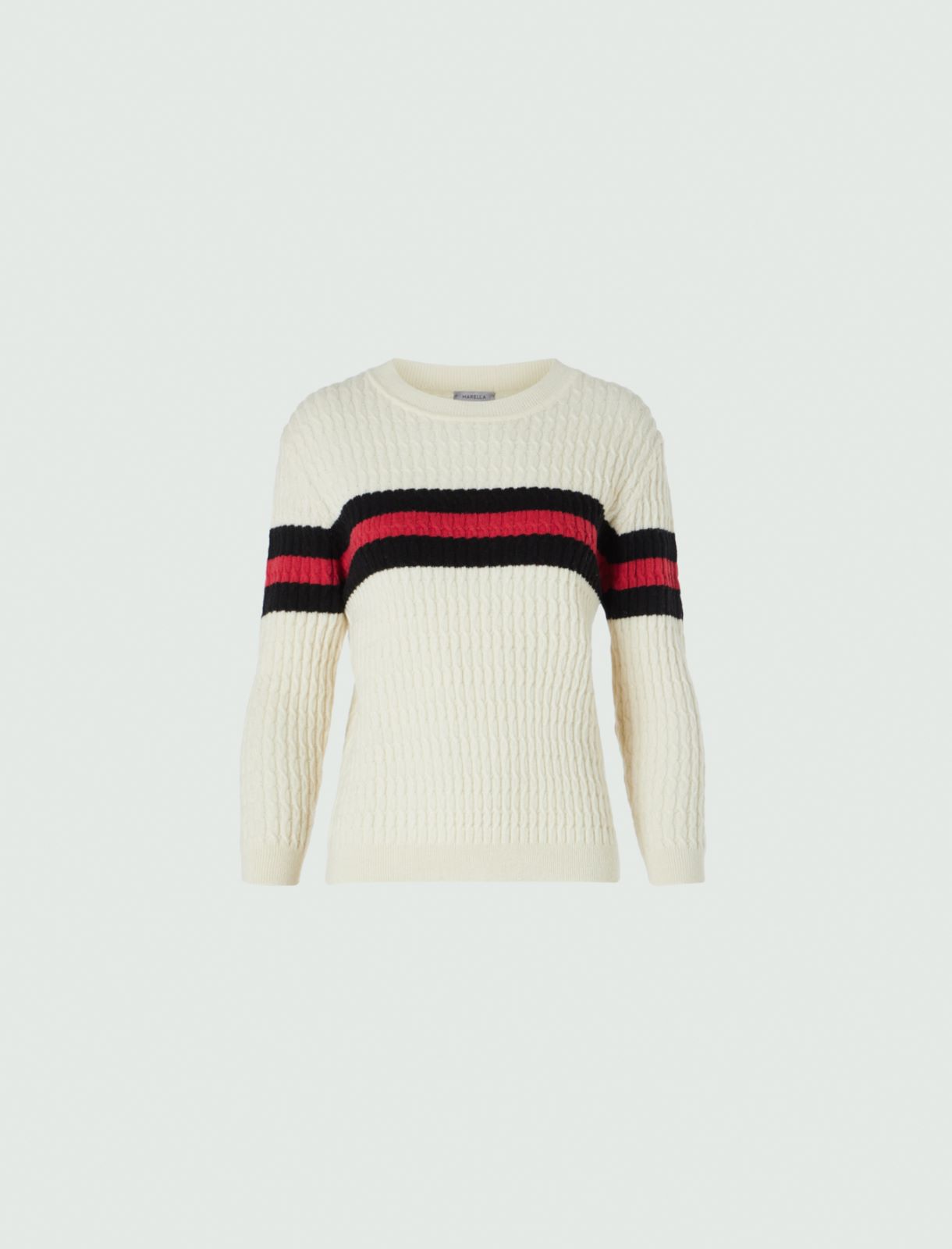 Pure wool sweater - White - Marella