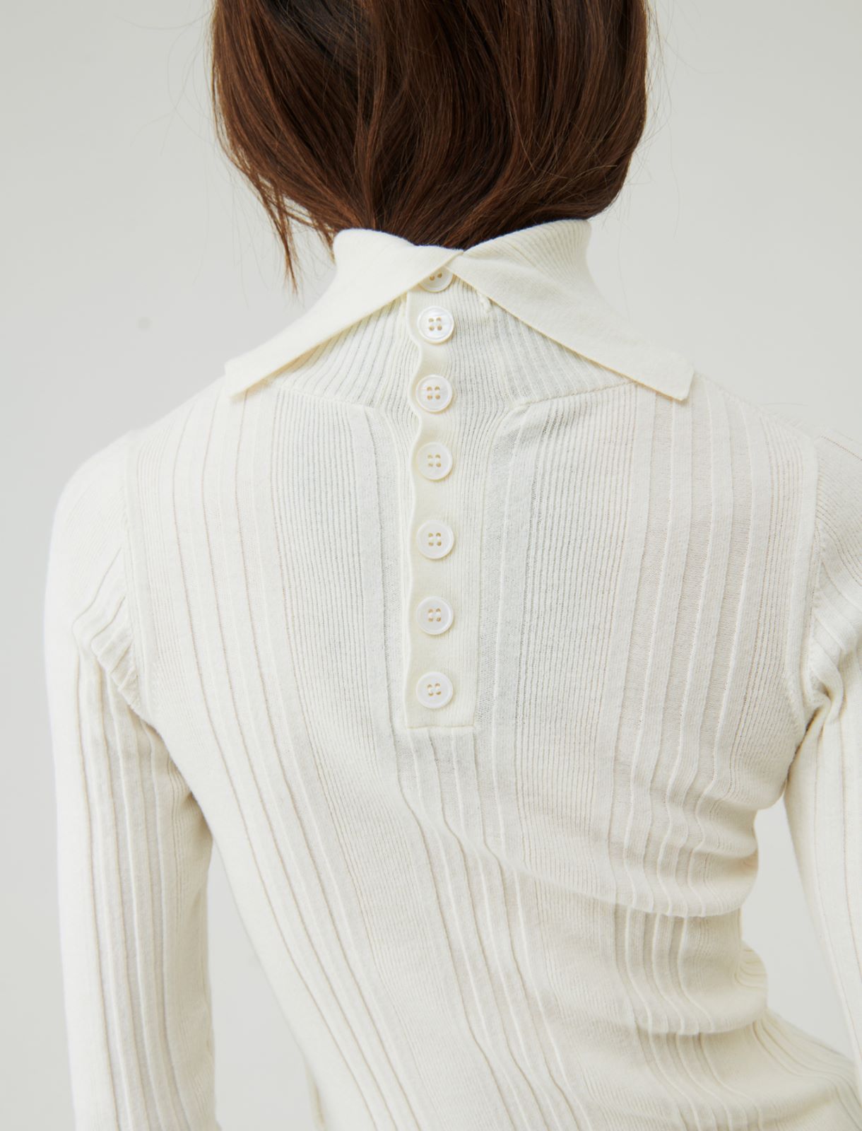 Maglia a coste, bianco | Marella