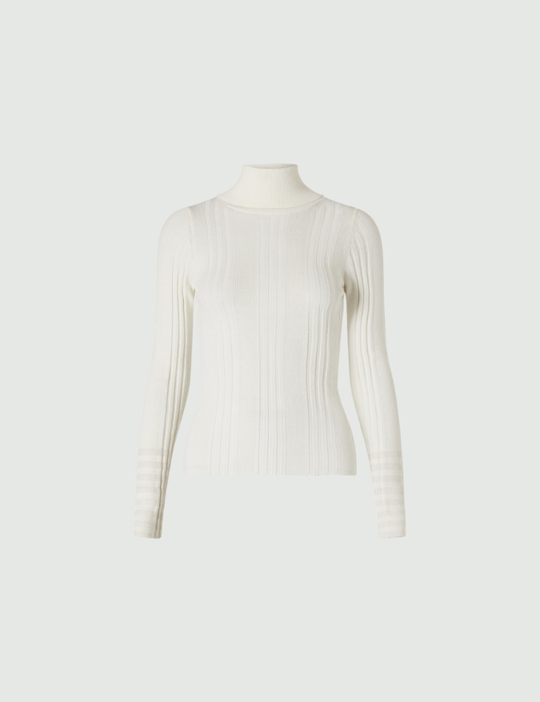 Rib-knit sweater - White - Marella - 2