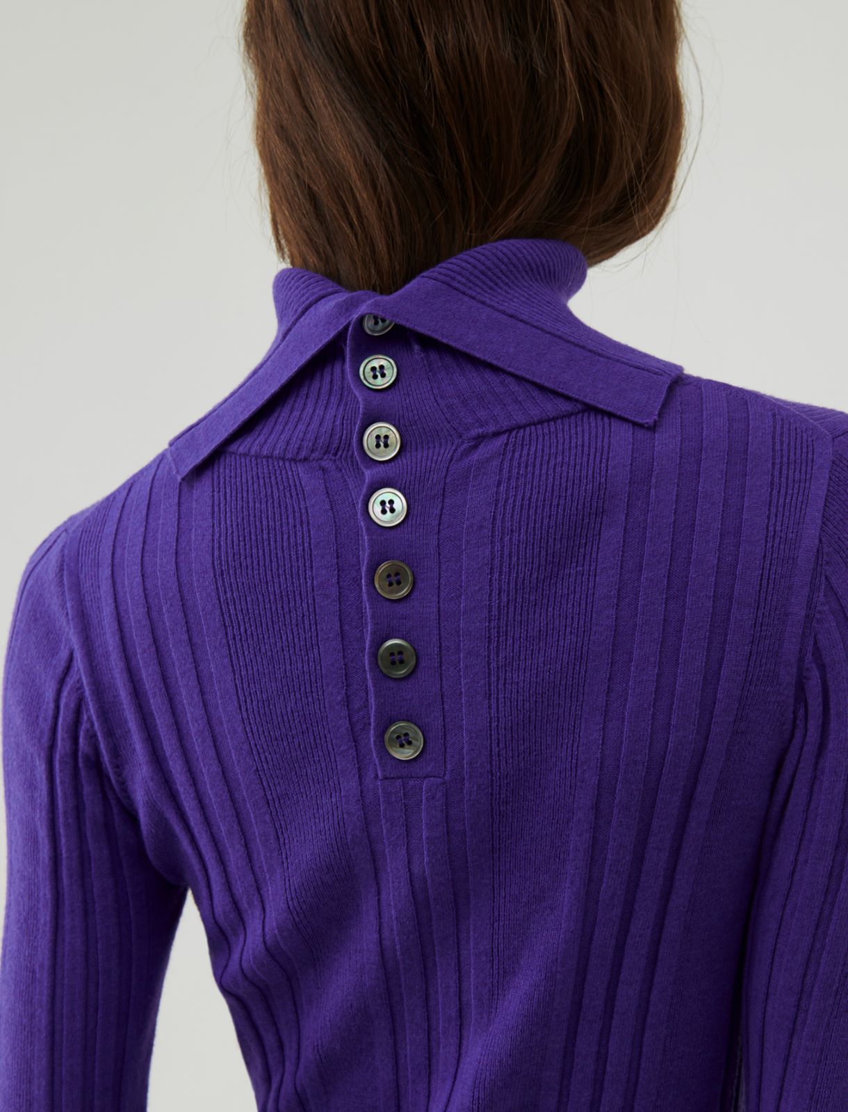 Rib-knit sweater - Purple - Marella - 4
