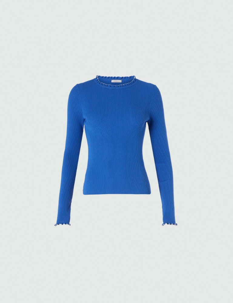 Ruched sweater - Cornflower blue - Marella - 2