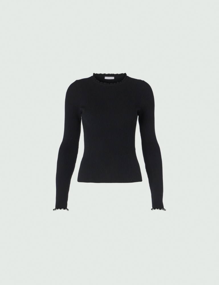 Ruched sweater - Black - Marella - 2