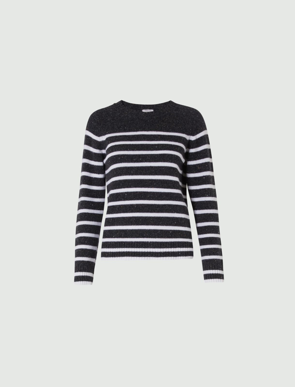 Striped sweater, dark grey | Marella