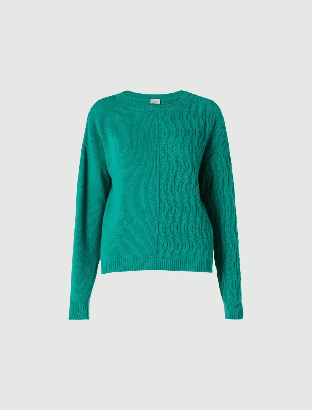 Boxy sweater - Green - Marella - 5