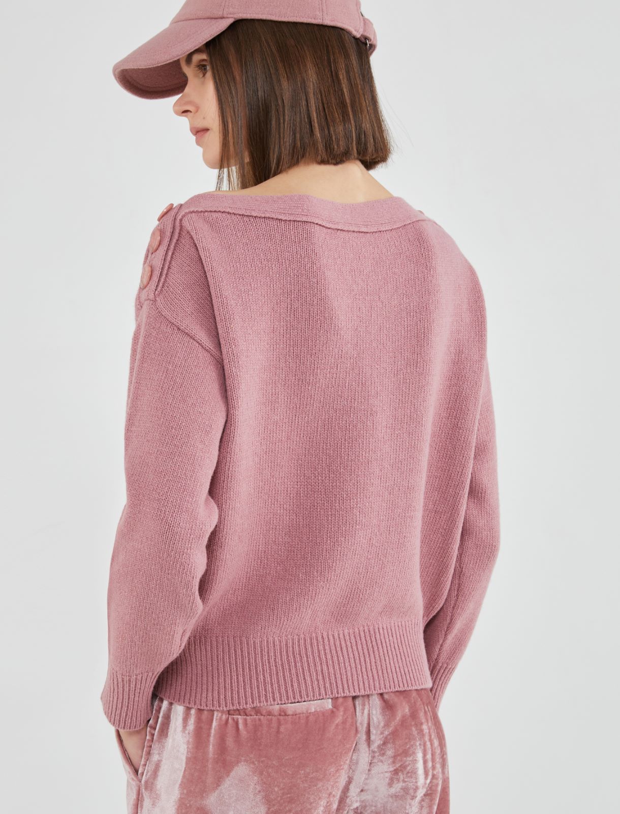 Wool blend jumper - Antique rose - Marina Rinaldi - 2