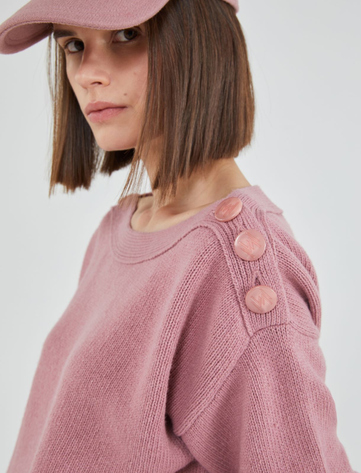 Wool blend jumper - Antique rose - Marina Rinaldi - 4