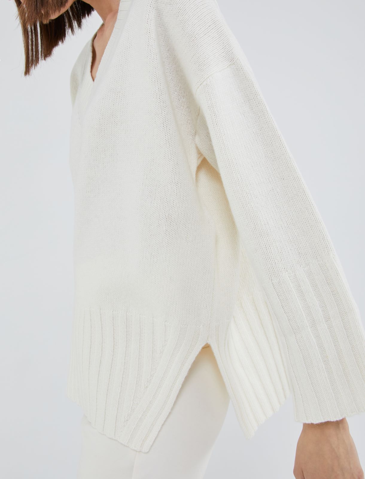 Oversized jumper - White - Marina Rinaldi - 4