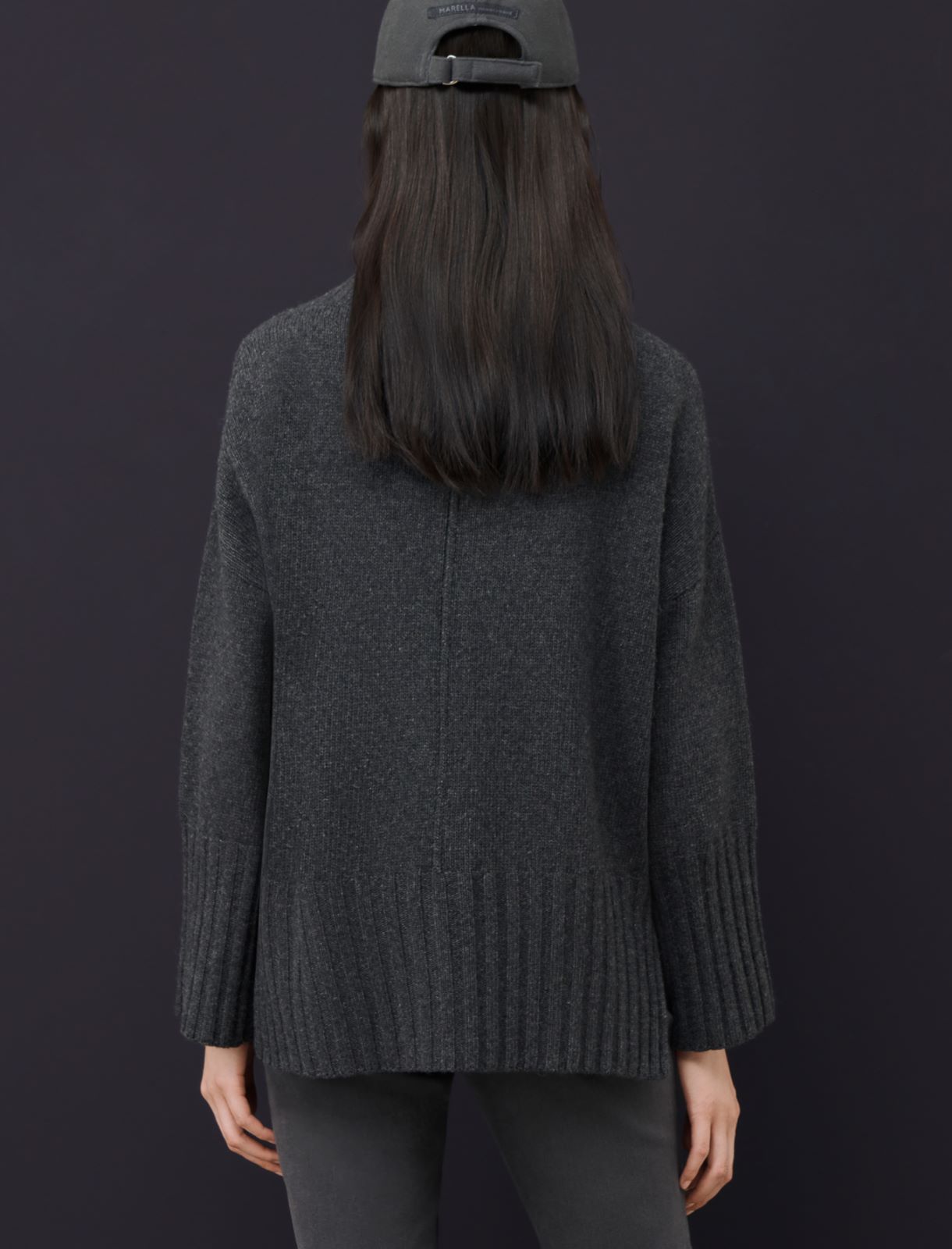 Oversized jumper - Dark grey - Marina Rinaldi - 2