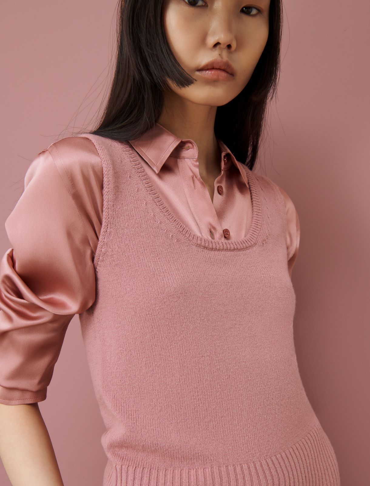 Anliegendes Top, altrosa | Marella