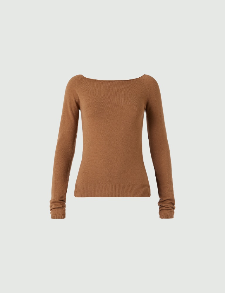 Slim-fit sweater - Camel - Marella - 2