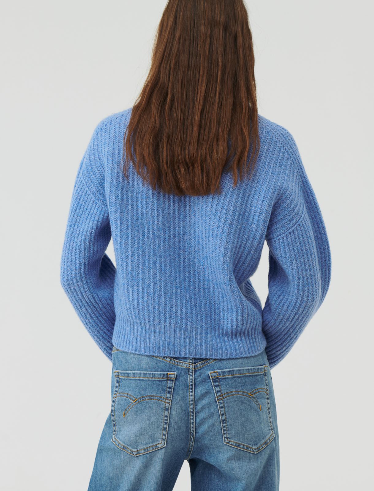 Pure wool sweater - Light blue - Marella - 2