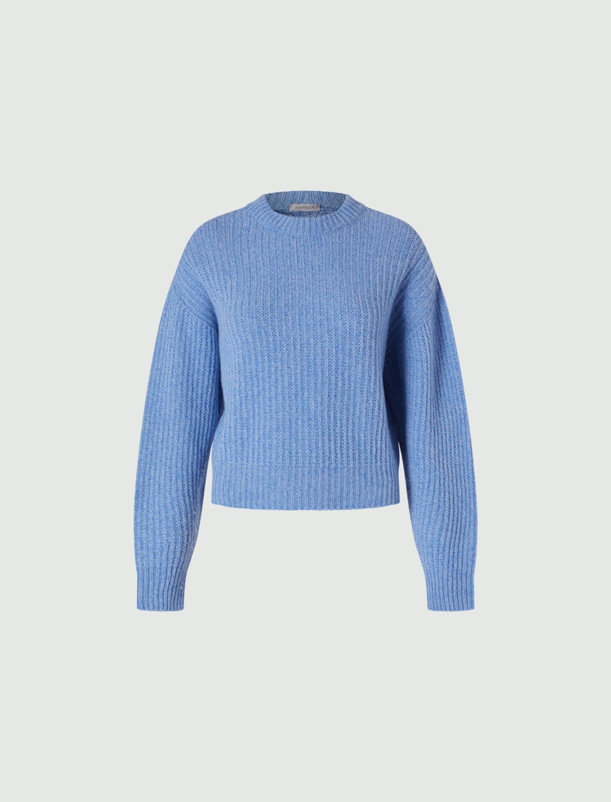Pure wool sweater - Light blue - Marella - 5