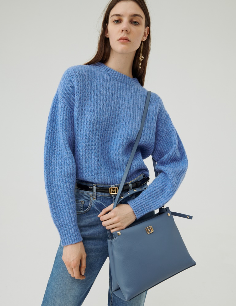 Pullover aus reiner Wolle - Azurblau - Marella