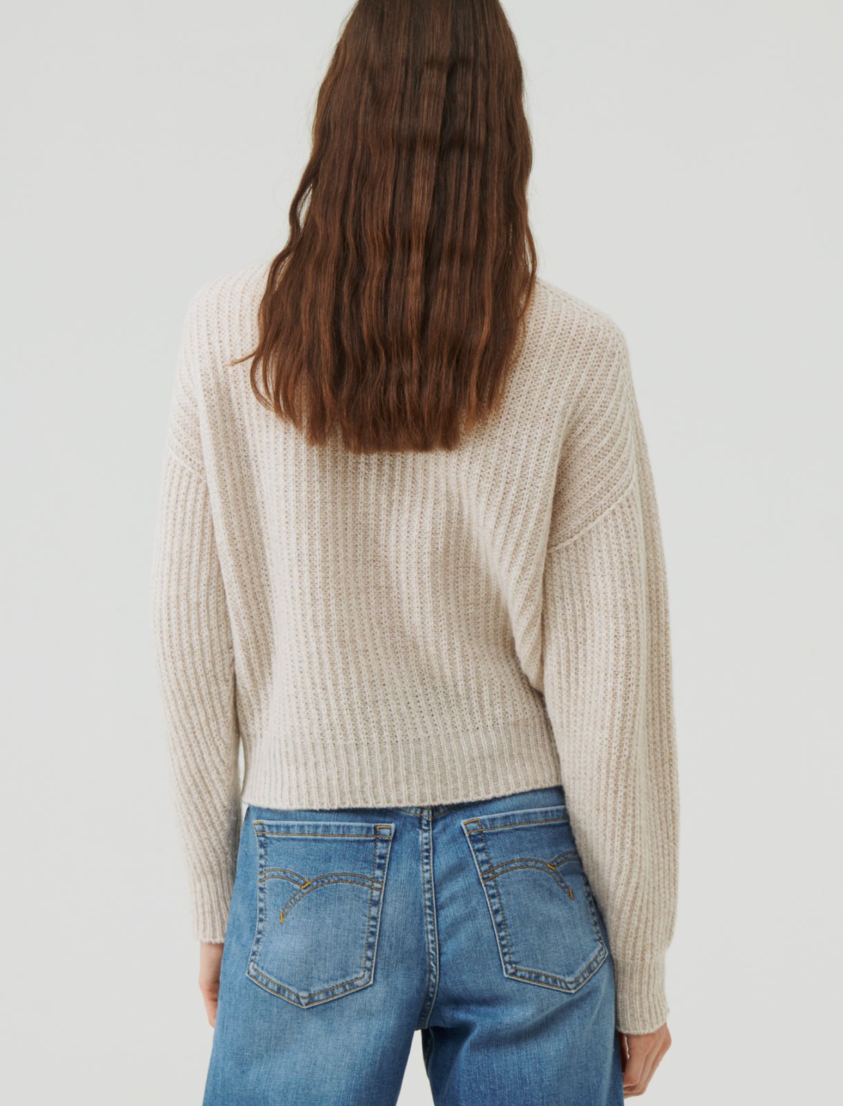 Pure wool sweater - Beige - Marina Rinaldi - 2
