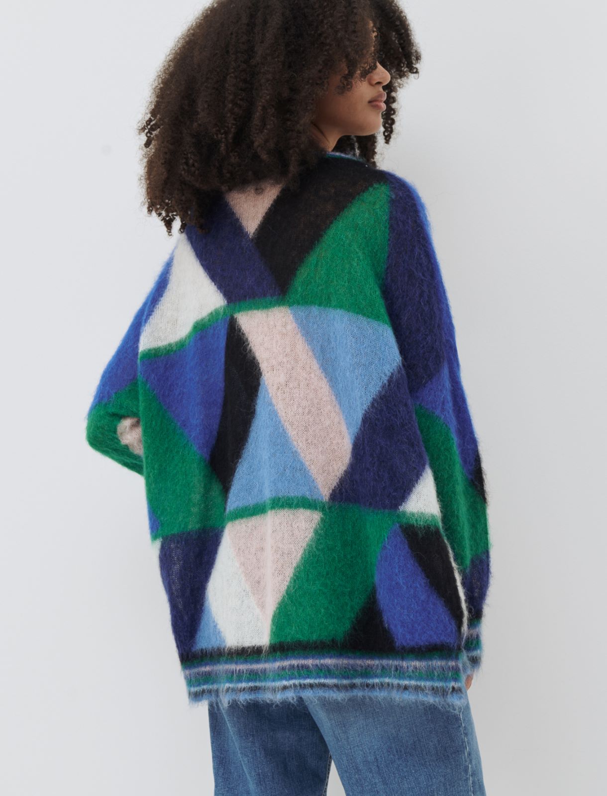 Alpaca-blend sweater - Light blue - Marella - 2