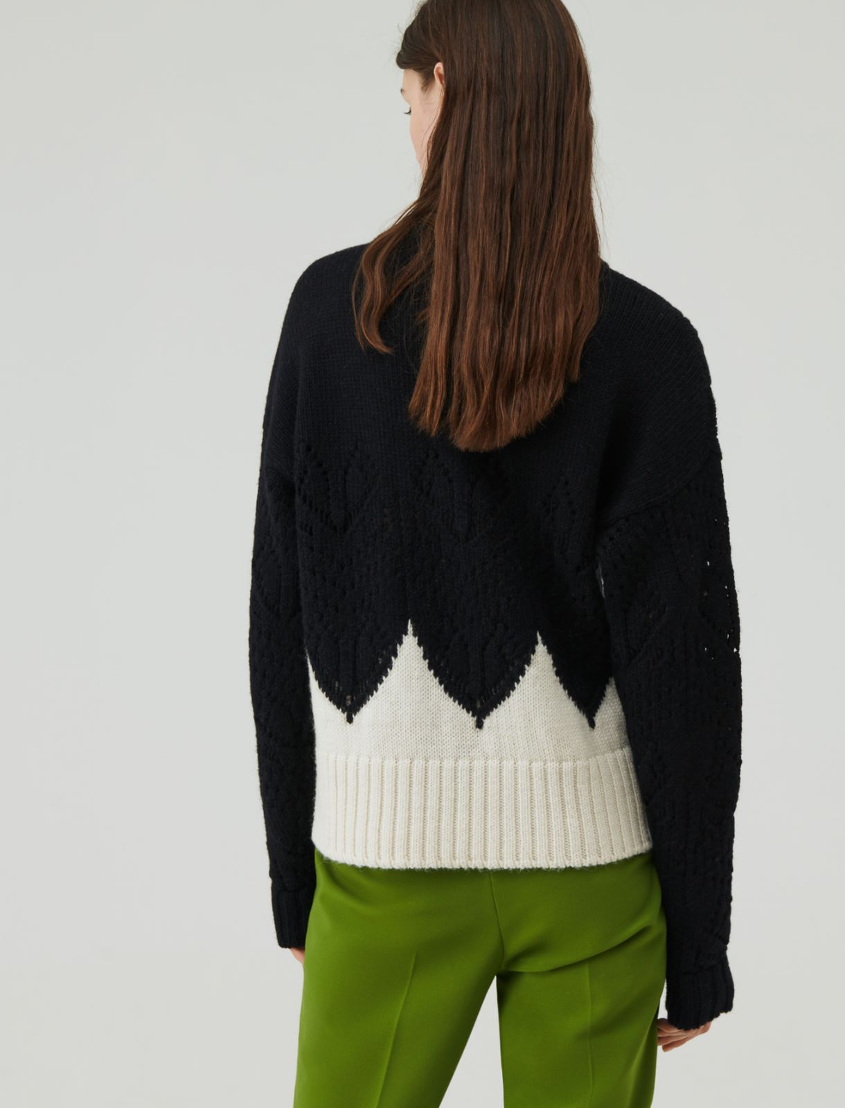 Oversized sweater - Black - Marella - 2