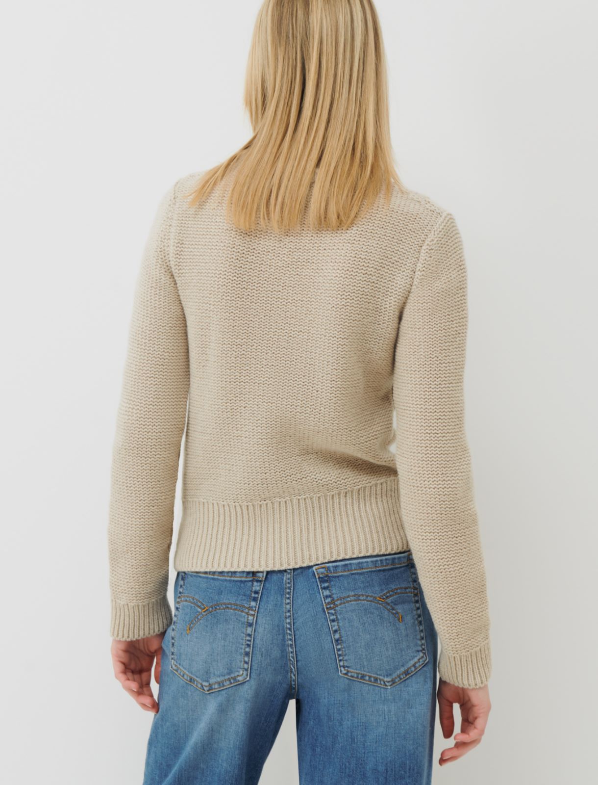 Cable-knit sweater - Beige - Marella - 2
