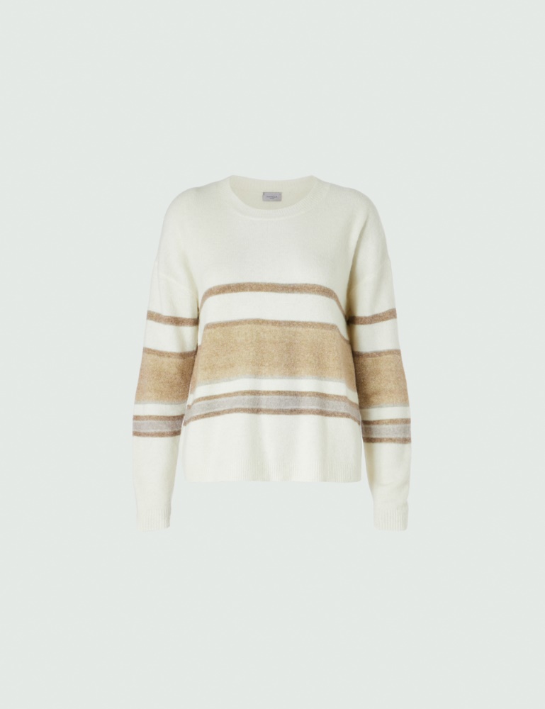 Alpaca-blend sweater - Wool white - Marella - 2