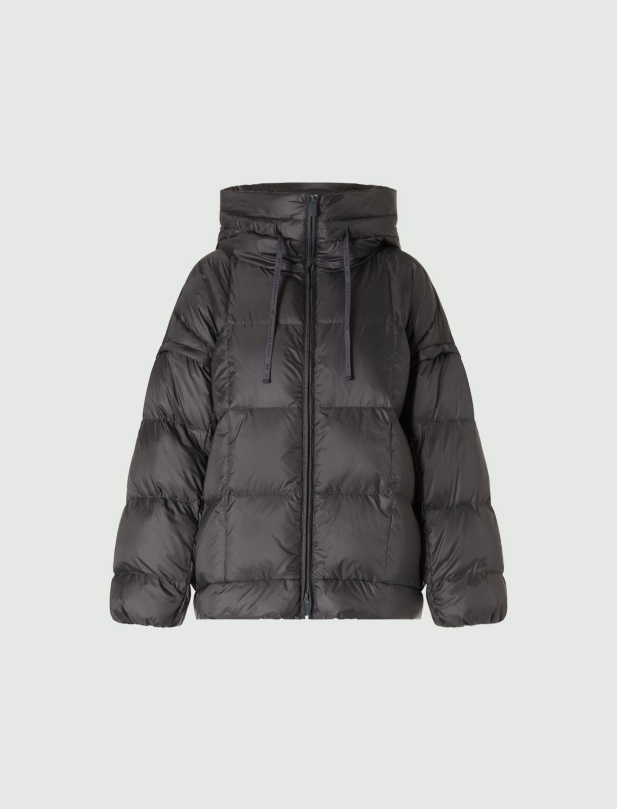 Hooded quilted jacket - Dark grey - Marella - 6