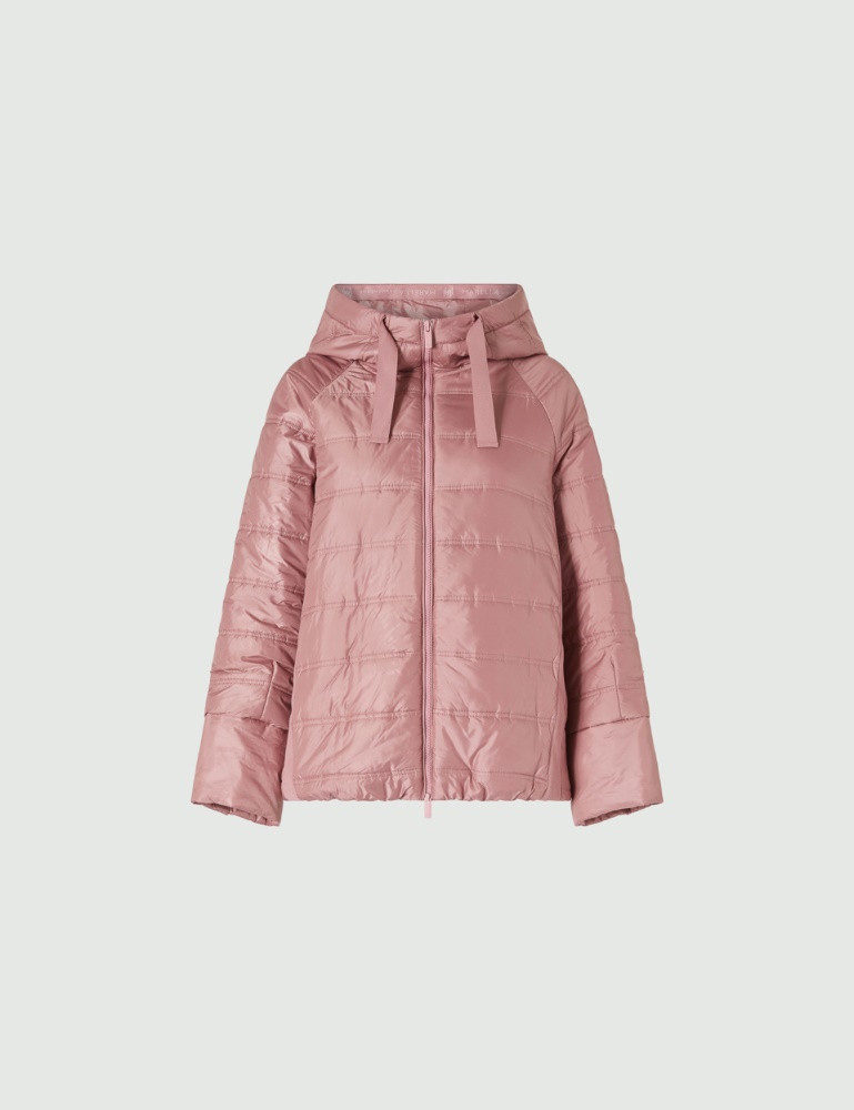 Hooded quilted jacket - Antique rose - Marella - 2
