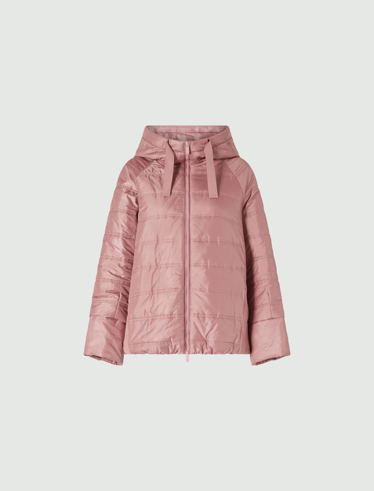 Hooded quilted jacket - Antique rose - Marella - 5