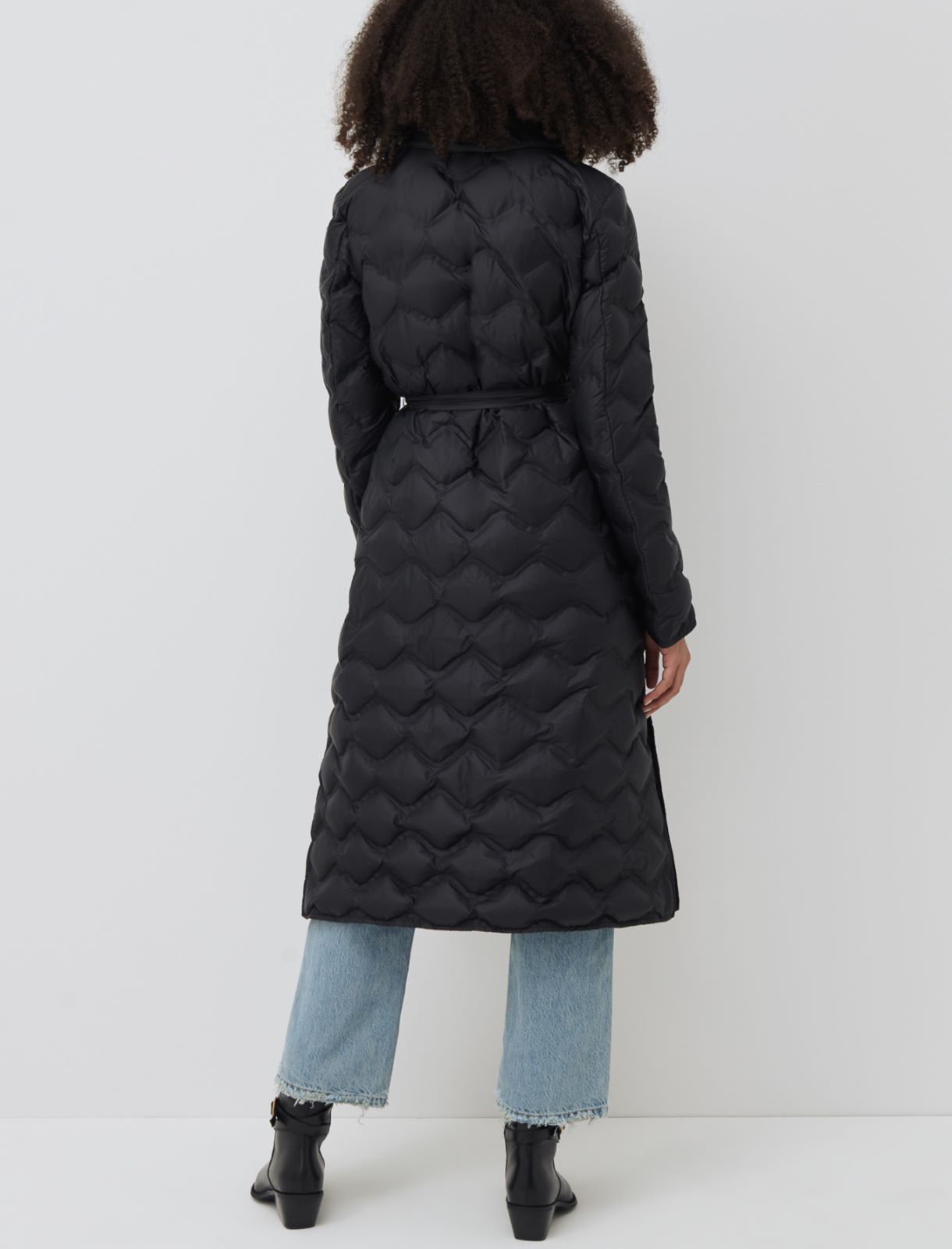 Lange Daunenjacke, schwarz | Marella Lange Daunenjacke - Schwarz - Marella - 2