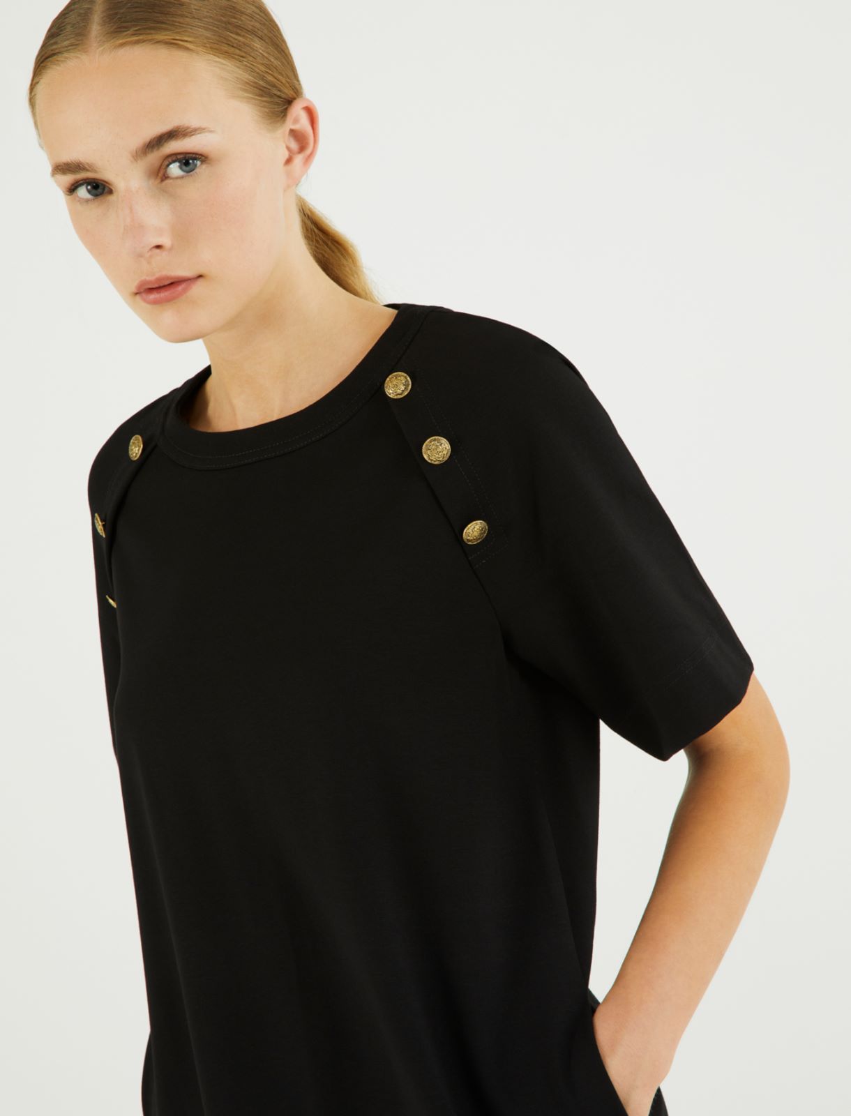 Jersey dress - Black - Marina Rinaldi - 5