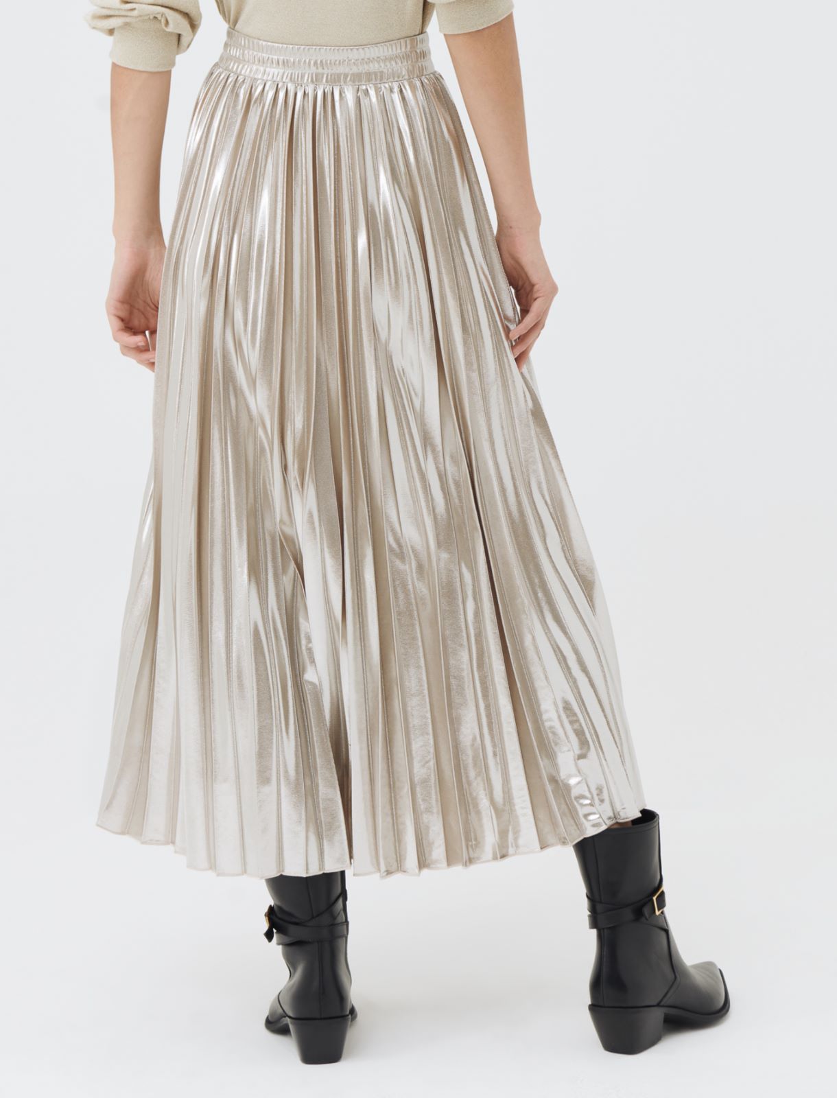 Pleated skirt - Beige - Marina Rinaldi - 2